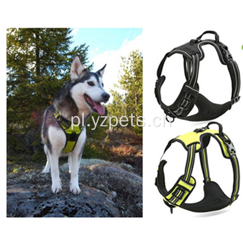 Regulowane nylonowe miękkie szelki odblaskowe dla psa treningowego